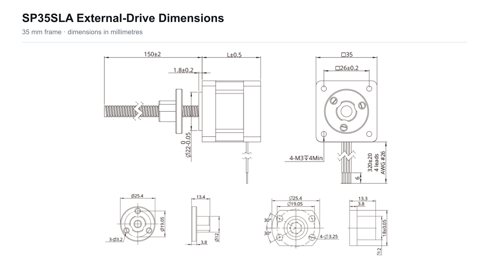 SP35SLA external drive dimensions