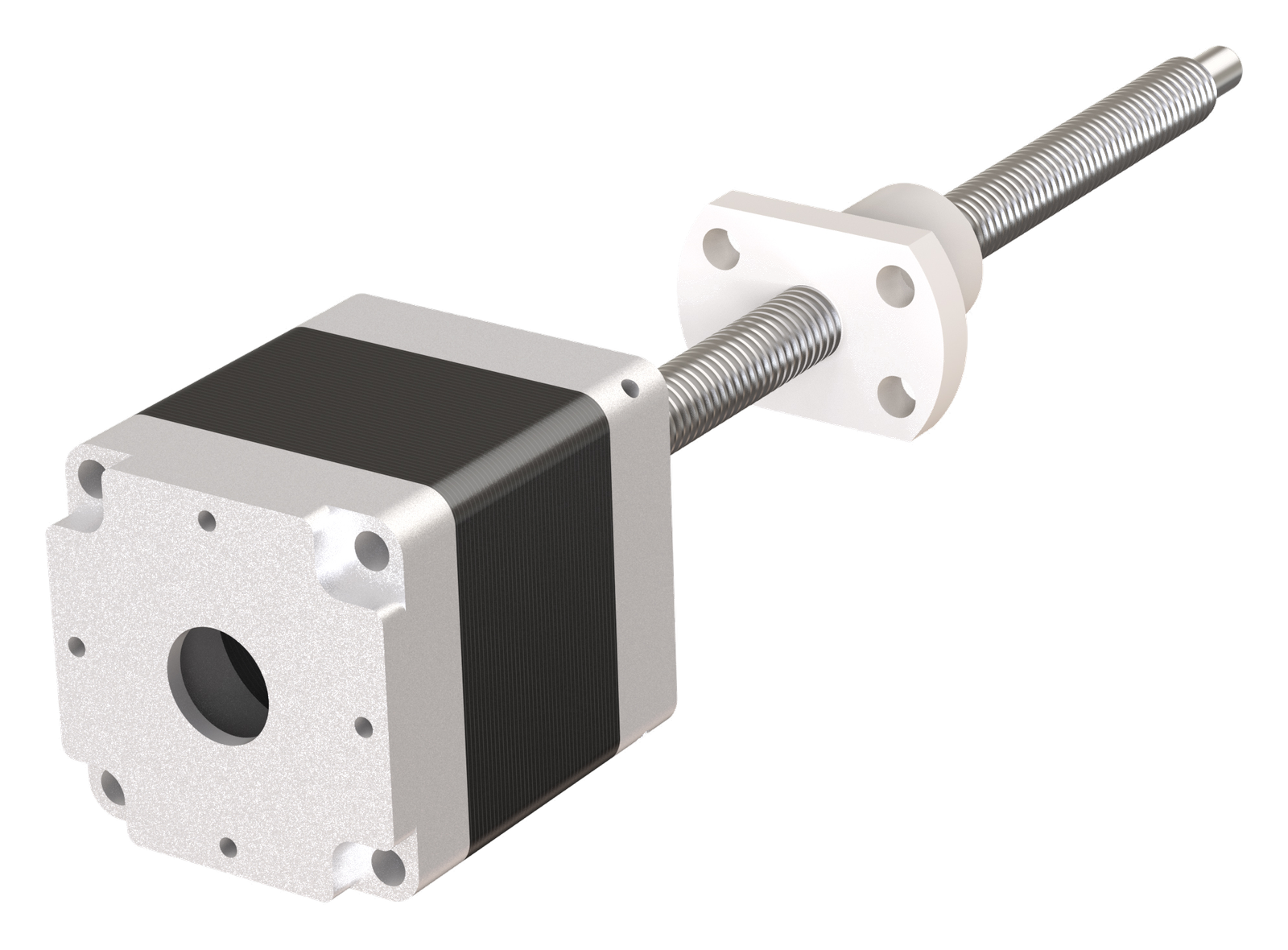 Representative 28 mm vacuum lead screw actuator rear view