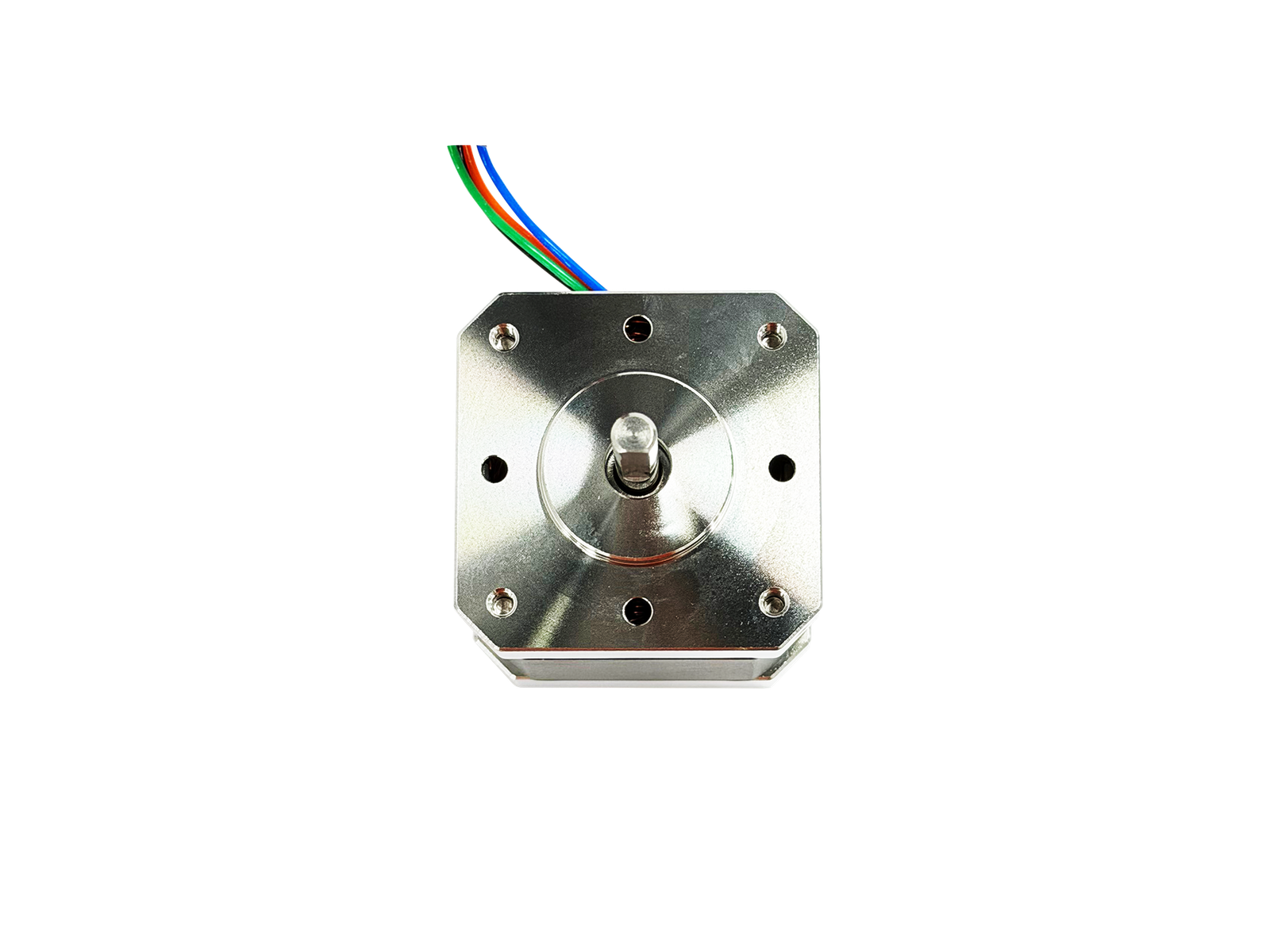 SP vacuum five-phase stepper motor front mounting view
